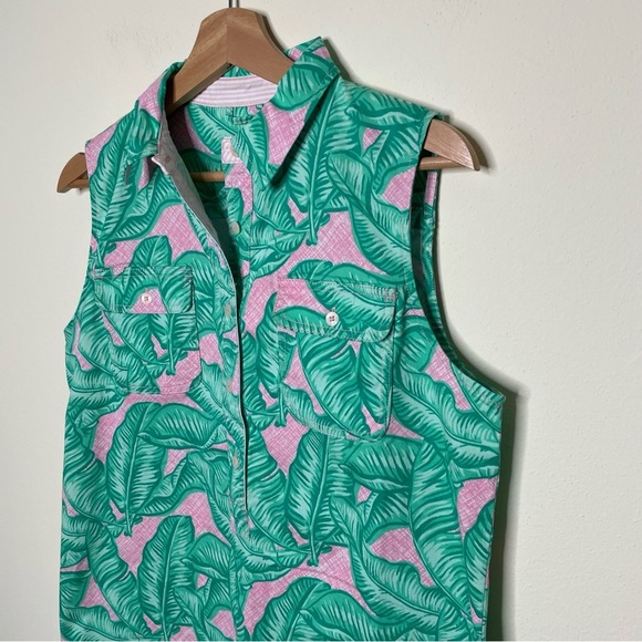 🆕 NWT Vineyard Vines Banana Leaf Margo Shirt Dress 6 - Picture 3 of 8